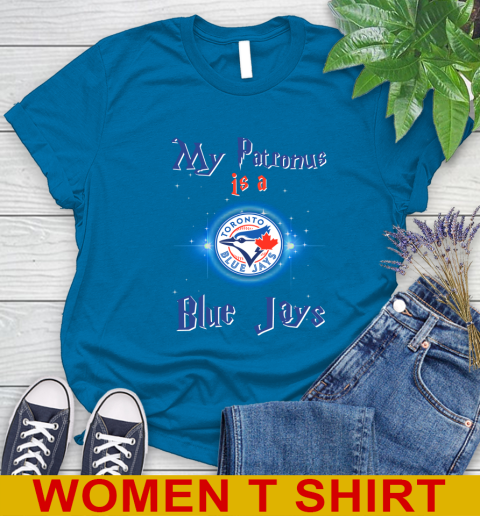 MLB Baseball Harry Potter My Patronus Is A Toronto Blue Jays Women's T-Shirt 9 MLB Baseball Harry Potter My Patronus Is A Toronto Blue Jays Women's T-Shirt - Image 9