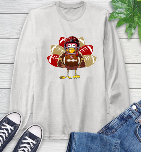 San Francisco 49ers Turkey Thanksgiving Day Long Sleeve T-Shirt