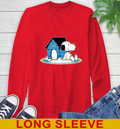 NFL Football Los Angeles Chargers Snoopy The Peanuts Movie Shirt Long Sleeve T-Shirt 10