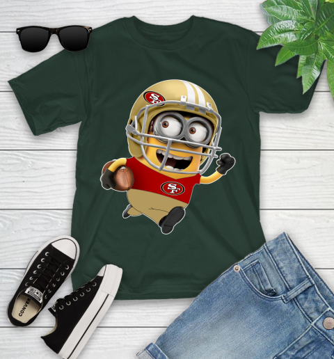 NFL San Francisco 49ers Minions Disney Football Sports Youth T-Shirt 5