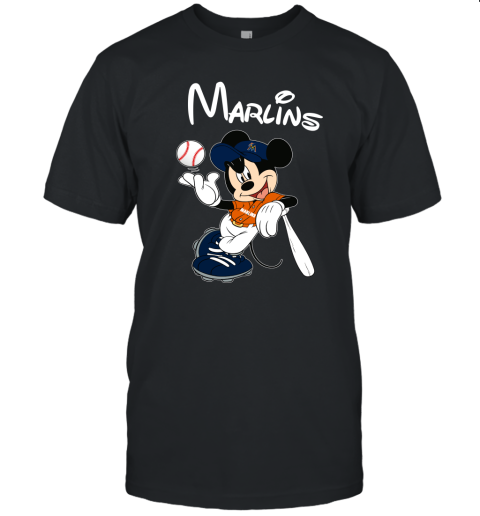 Baseball Mickey Team Miami Marlins Unisex Jersey Tee