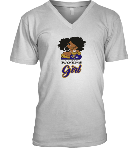 Baltimore Ravens Girl V-Neck T-Shirt