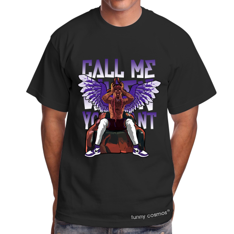 Air Jordan 1 Court Purple Matching Sneaker Tshirt Call Me When You Want V2 Purple and White Jordan Tshirt