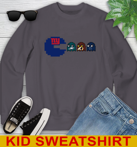 New York Giants NFL Football Pac Man Champion Youth Sweatshirt 6