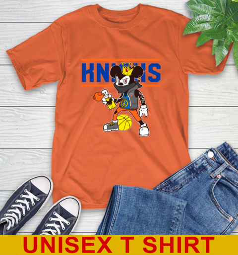 New York Knicks NBA Basketball Mickey Peace Sign Sports T-Shirt 5