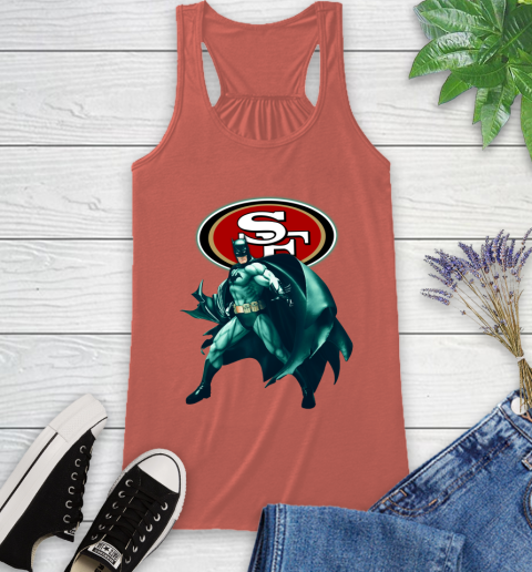 NFL Batman Football Sports San Francisco 49ers Racerback Tank 4