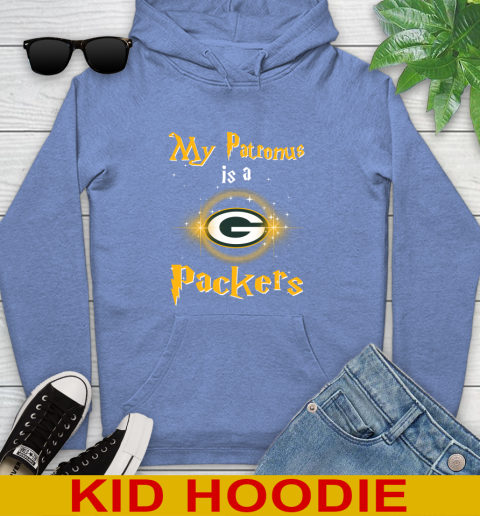 NFL Football Harry Potter My Patronus Is A Green Bay Packers Youth Hoodie Tee For Sports