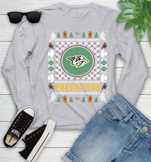 Nashville Predators Merry Christmas NHL Hockey Loyal Fan Ugly Shirt 128