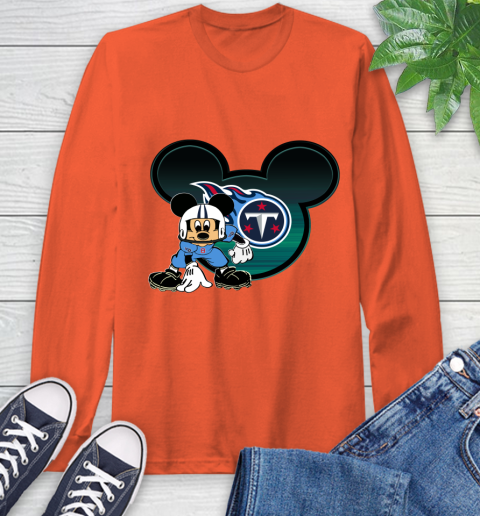 NFL Tennessee Titans Mickey Mouse Disney Football T Shirt Long Sleeve T-Shirt 5