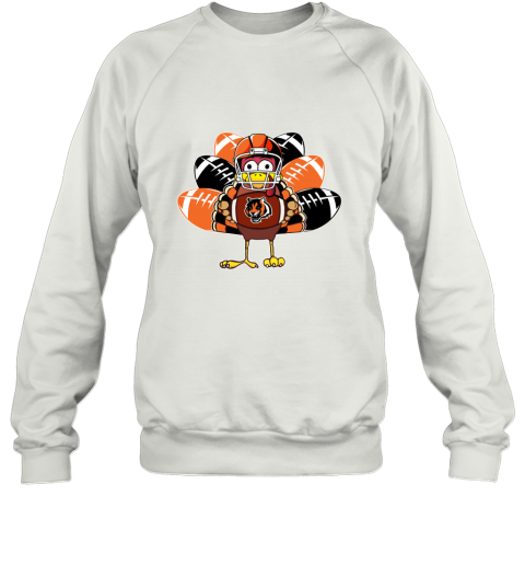 Cincinnati Bengals  Thanksgiving Turkey Football NFL Sweatshirt