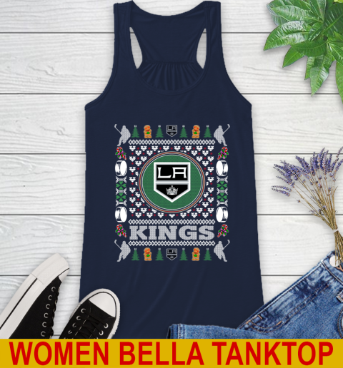 Los Angeles Kings Merry Christmas NHL Hockey Loyal Fan Racerback Tank 9