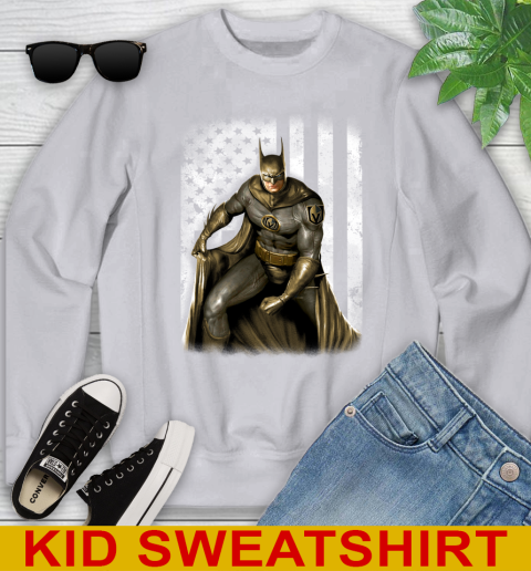 Vegas Golden Knights NHL Hockey Batman DC American Flag Shirt Youth Sweatshirt 3