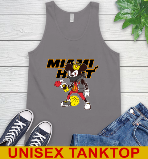 Miami Heat NBA Basketball Mickey Peace Sign Sports Tank Top 7