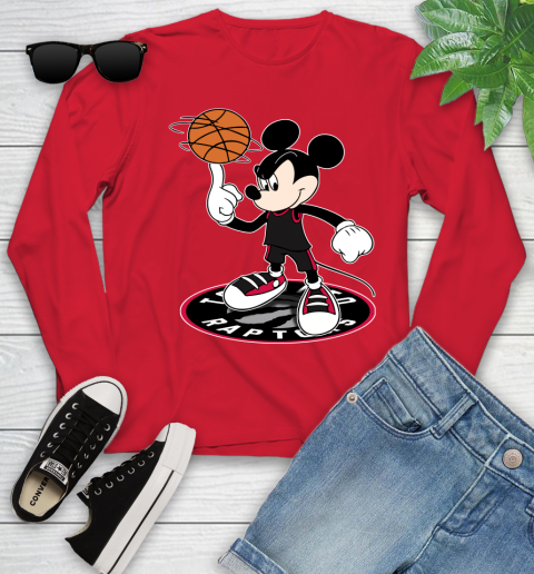 NBA Basketball Toronto Raptors Cheerful Mickey Disney Shirt not broken the mould Youth Long Sleeve 11