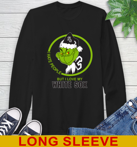 Chicago White Sox MLB Grinch I Hate People But I Love My Favorite Baseball Team 59