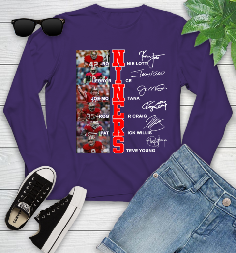 Niners Player Name And Signature San Francisco 49ers Shirts 116