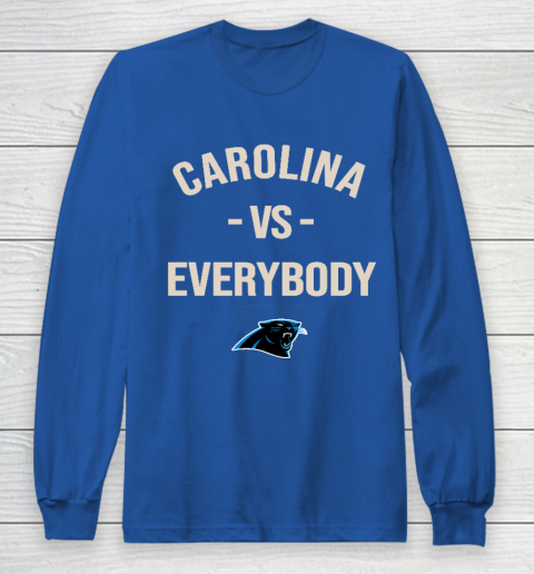 Carolina Panthers Vs Everybody Long Sleeve T-Shirt 6