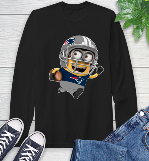 NFL New England Patriots Minions Disney Football Sports Long Sleeve T-Shirt 2