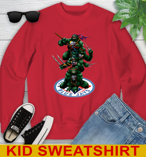 MLB Baseball Toronto Blue Jays Teenage Mutant Ninja Turtles Shirt Youth Sweatshirt 8