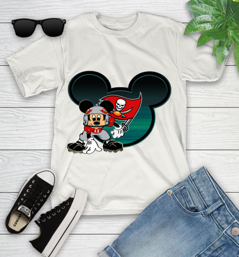 NFL Tampa Bay Buccaneers Mickey Mouse Disney Football T Shirt Youth T-Shirt
