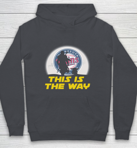Minnesota Twins MLB Baseball Star Wars Yoda And Mandalorian This Is The Way Youth Hoodie 5