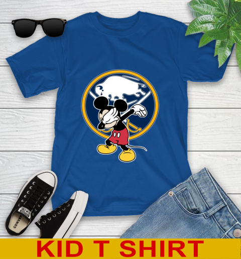 Buffalo Sabres NHL Hockey Dabbing Mickey Disney Sports Youth T-Shirt 9