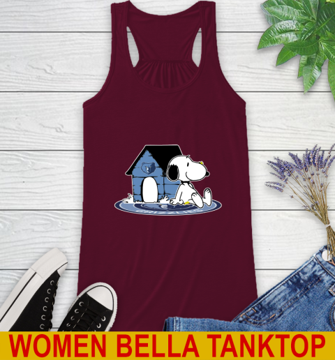 NBA Basketball Memphis Grizzlies Snoopy The Peanuts Movie Shirt Racerback Tank 3