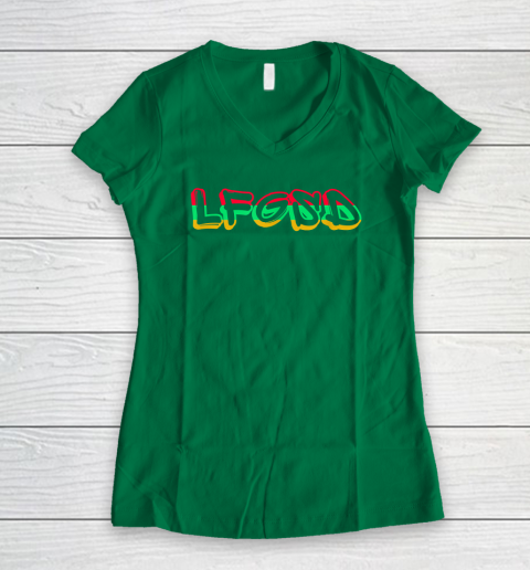 LFGSD Baseball Fan San Diego Sports SD Women's V-Neck T-Shirt 3
