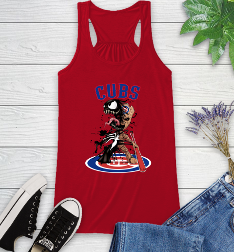 MLB Chicago Cubs Baseball Venom Groot Guardians Of The Galaxy Racerback Tank 6