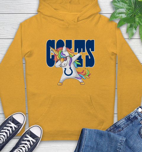 Indianapolis Colts NFL Football Funny Unicorn Dabbing Sports Hoodie 3