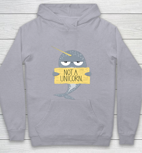 Not A Unicorn Cute Funny Narwhal Graphic Youth Hoodie 5