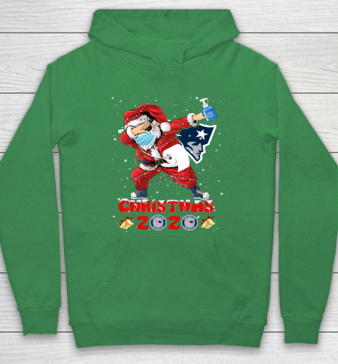 New England Patriots Funny Santa Claus Dabbing Christmas 2020 NFL Hoodie 5