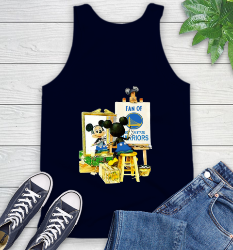 NBA Basketball Golden State Warriors Mickey Drawing Shirt 67