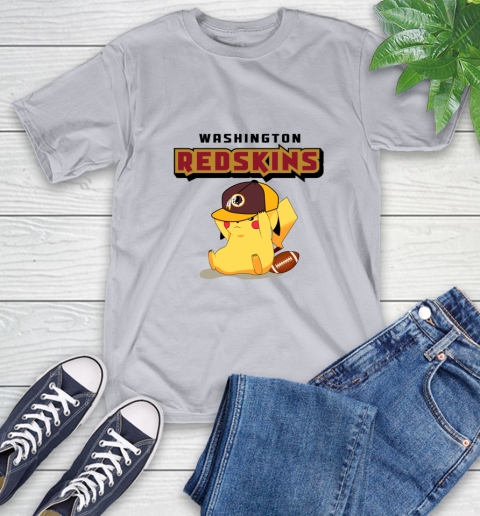 NFL Pikachu Football Washington Redskins T-Shirt 6