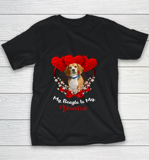 My Beagle is My Valentine Day 2019 Dog Youth T-Shirt
