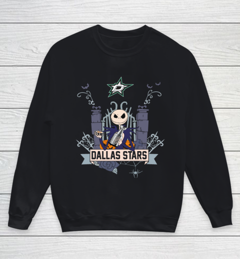 Dallas Stars Stanley Cup Champions 2020 Jack Skellington Halloween Youth Sweatshirt
