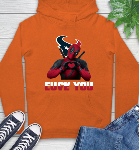 NHL Houston Texans Deadpool Love You Fuck You Football Sports Hoodie 4