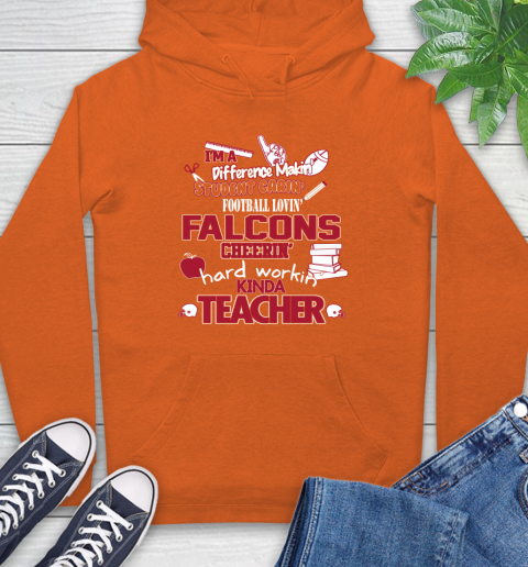 Atlanta Falcons NFL I'm A Difference Making Student Caring Football Loving Kinda Teacher Hoodie 4