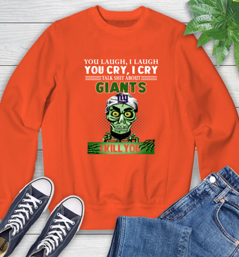 NFL Talk Shit About New York Giants I Kill You Achmed The Dead Terrorist Jeffrey Dunham Football Sweatshirt 3