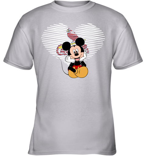 MLB St.Louis Cardinals The Heart Mickey Mouse Disney Baseball T Shirt_000 Youth  Sweatshirt