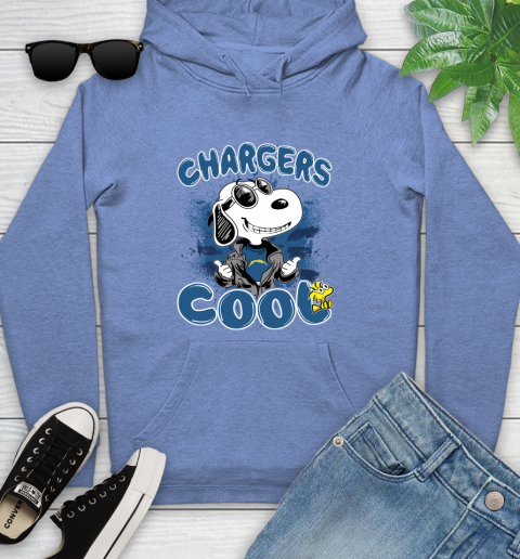 NFL Football Los Angeles Chargers Cool Snoopy Shirt Youth Hoodie 11