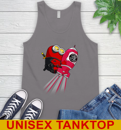 NBA Basketball Toronto Raptors Deadpool Minion Marvel Shirt Tank Top 6