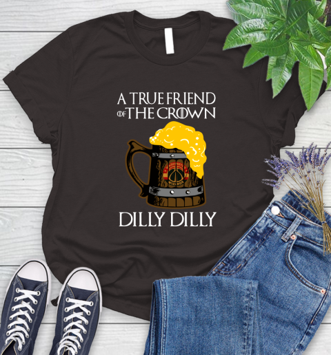 NBA Washington Wizards A True Friend Of The Crown Game Of Thrones Beer Dilly Dilly Basketball Women's T-Shirt 11