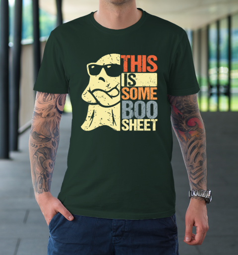 Halloween Costume This Is Some Boo Sheet Ghost Retro T-Shirt 3