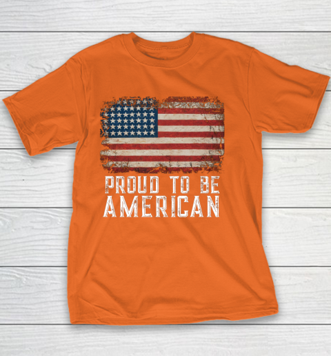 Proud American Patriotic USA Flag Youth T-Shirt 4