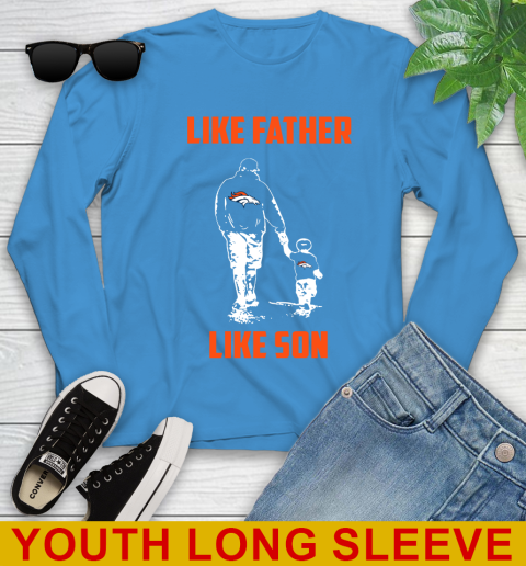 Denver Broncos NFL Football Like Father Like Son Sports Youth Long Sleeve 8
