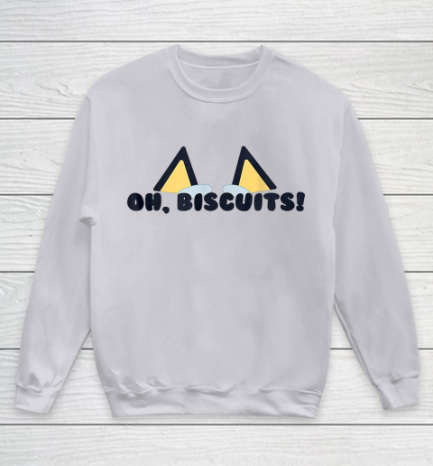 Blueys Oh Biscuits Mums Dad Cartoon Mothers Youth Sweatshirt 2