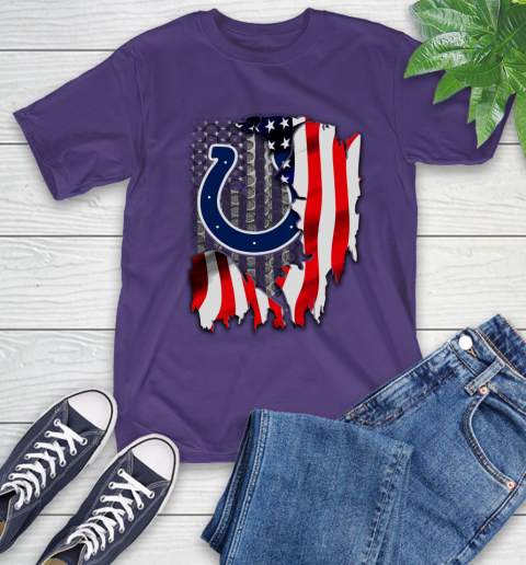 Indianapolis Colts NFL Football American Flag T-Shirt 5