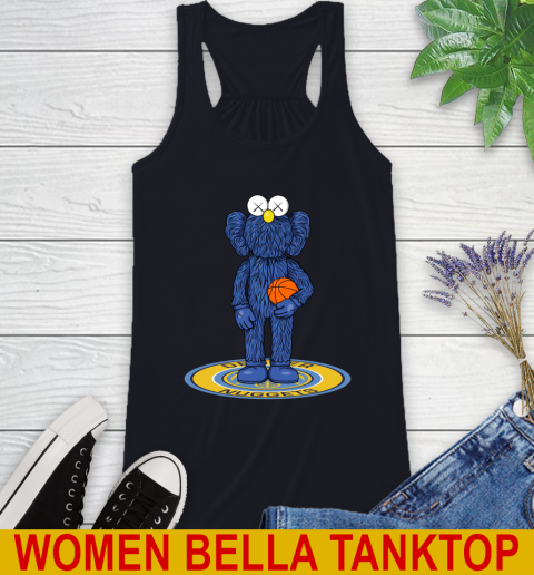 NBA Basketball Denver Nuggets Kaws Bff Blue Figure Shirt Racerback Tank 10