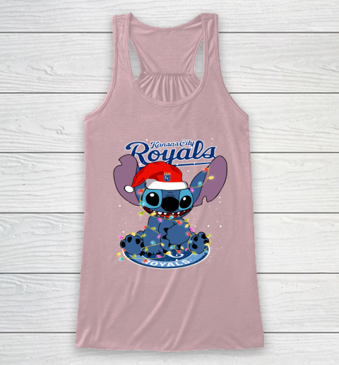 Kansas City Royals MLB noel stitch Baseball Christmas Racerback Tank 5